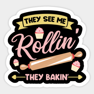 Baker Baking Lover Pastry Chef Sticker